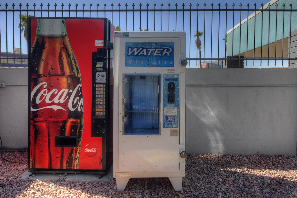 Vending machines at Radius Apartments in Phoenix AZ Nov 2020
