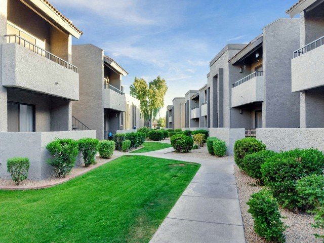 Walkways at Olive East Apartments