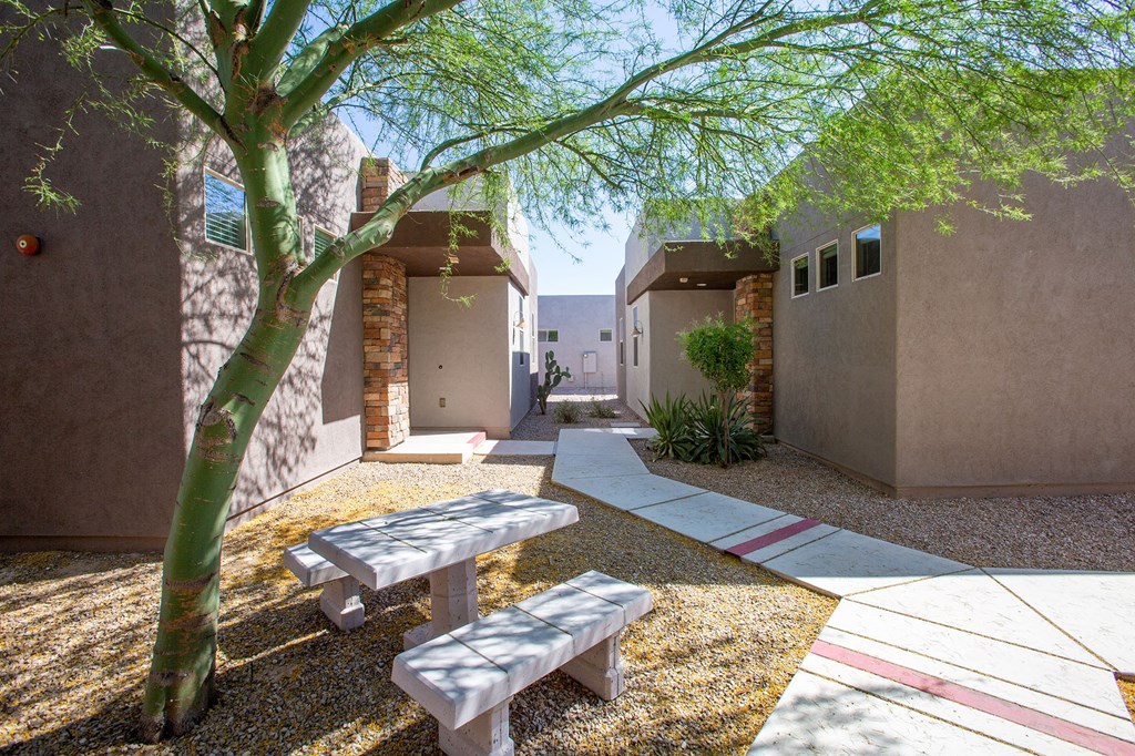 Walkways at Sabino Vista Apartments in Tucson