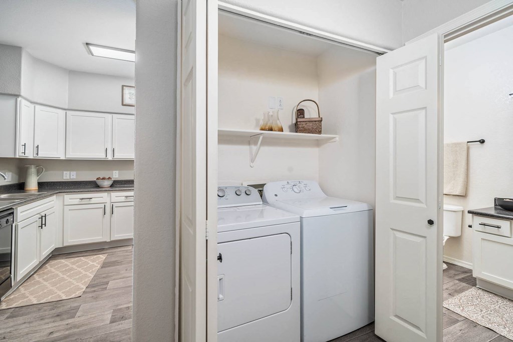 Washer and Dryer at Bear Canyon Apartments in Tucson Arizona