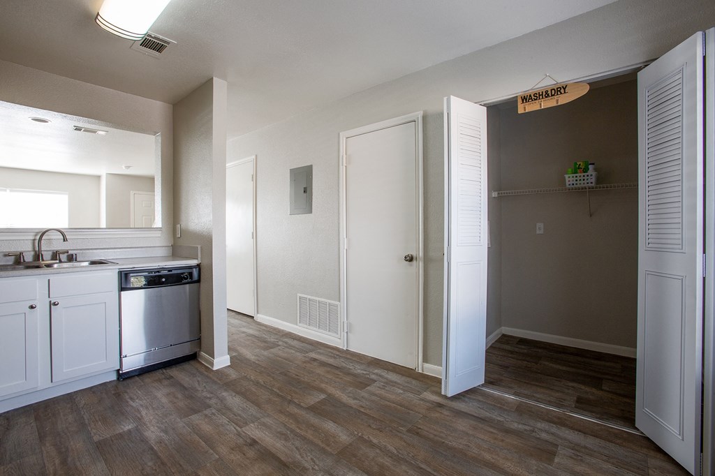 Washer and Dryer connections and rentals at The Bluffs at Tierra Contenta Apartments