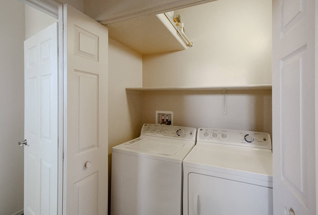 Washer and dryer at Sabino Vista Apartments in Tucson Arizona