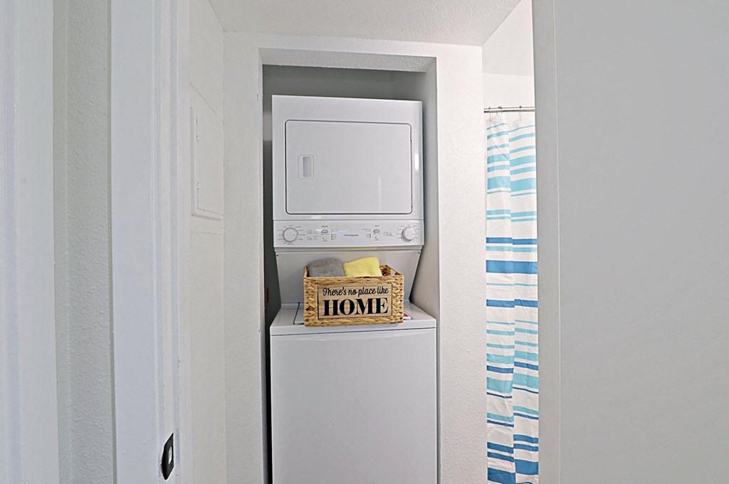 Washer and dryer in 1 x1 at Arcadia Lofts in Phoenix AZ Nov 2020