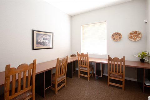 Work station at Aspen Ridge Apartments in Albuquerque New Mexico