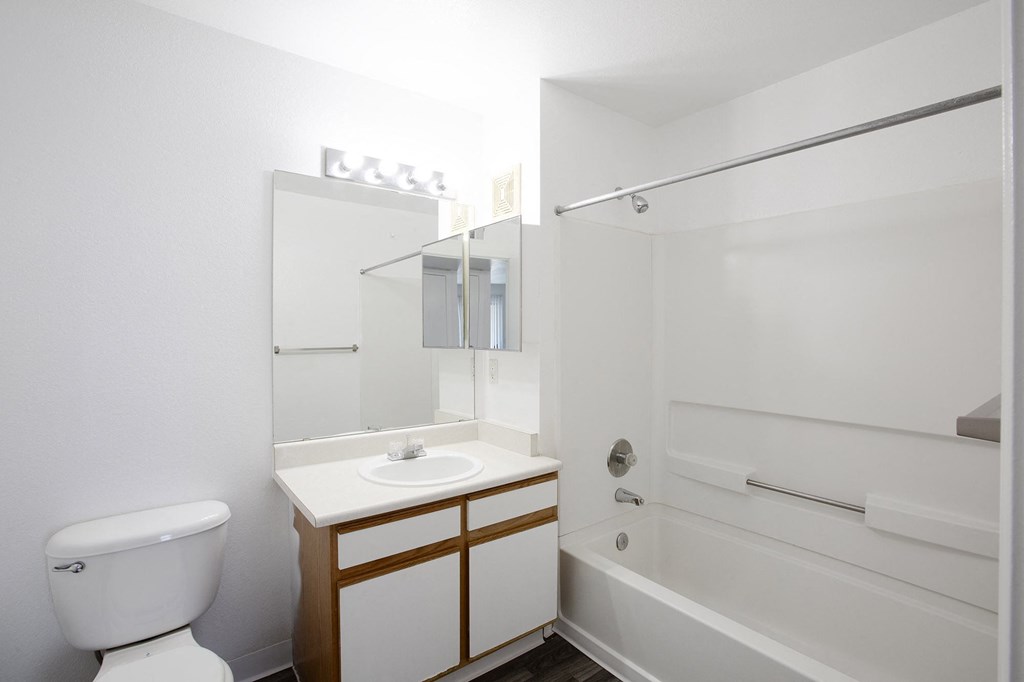 bathroom 2x2 at Aspen Ridge Apartments in Albuquerque New Mexico