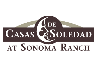 The image is a logo for De Casas & Soledad at Sonoma Ranch.