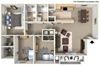 Three Bedroom Two Bath