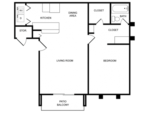 One Bedroom One Bath