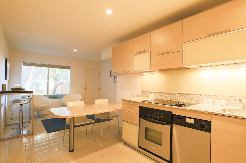 Kitchen (Furnished 1 Bedroom) at The Regency Apartments in Tempe, AZ