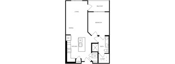 Floor plan image at Trovita Rio Apartments in Tempe, AZ