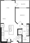 Floor plan image at Trovita Rio Apartments in Tempe, AZ
