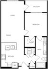 Floor plan image at Trovita Rio Apartments in Tempe, AZ