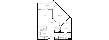 Floor plan image at Trovita Rio Apartments in Tempe, AZ