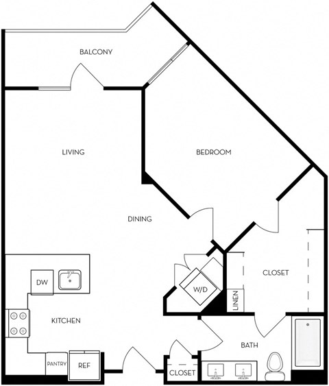 Floor plan image at Trovita Rio Apartments in Tempe, AZ