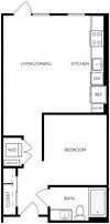 Floor plan image at Trovita Rio Apartments in Tempe, AZ