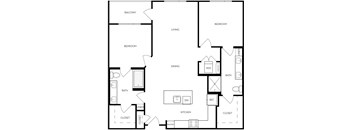 Floor plan image at Trovita Rio Apartments in Tempe, AZ