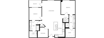 Floor plan image at Trovita Rio Apartments in Tempe, AZ