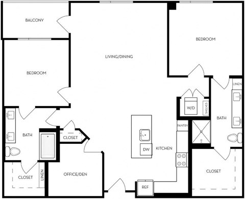 Floor plan image at Trovita Rio Apartments in Tempe, AZ