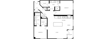 Floor plan image at Trovita Rio Apartments in Tempe, AZ