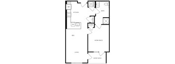Floor plan image at Trovita Rio Apartments in Tempe, AZ