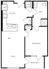 Floor plan image at Trovita Rio Apartments in Tempe, AZ
