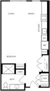 Floor plan image at Trovita Rio Apartments in Tempe, AZ