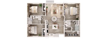 Three Bedroom Two Bathroom at Casitas Catalina in Oro Valley Arizona