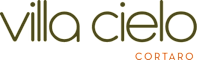 A logo with the text "vila cielo" and "CORTADO" below it.