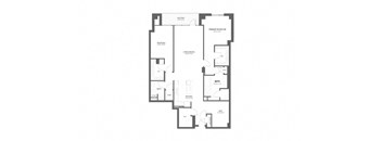 A floor plan of a house with rooms labeled.