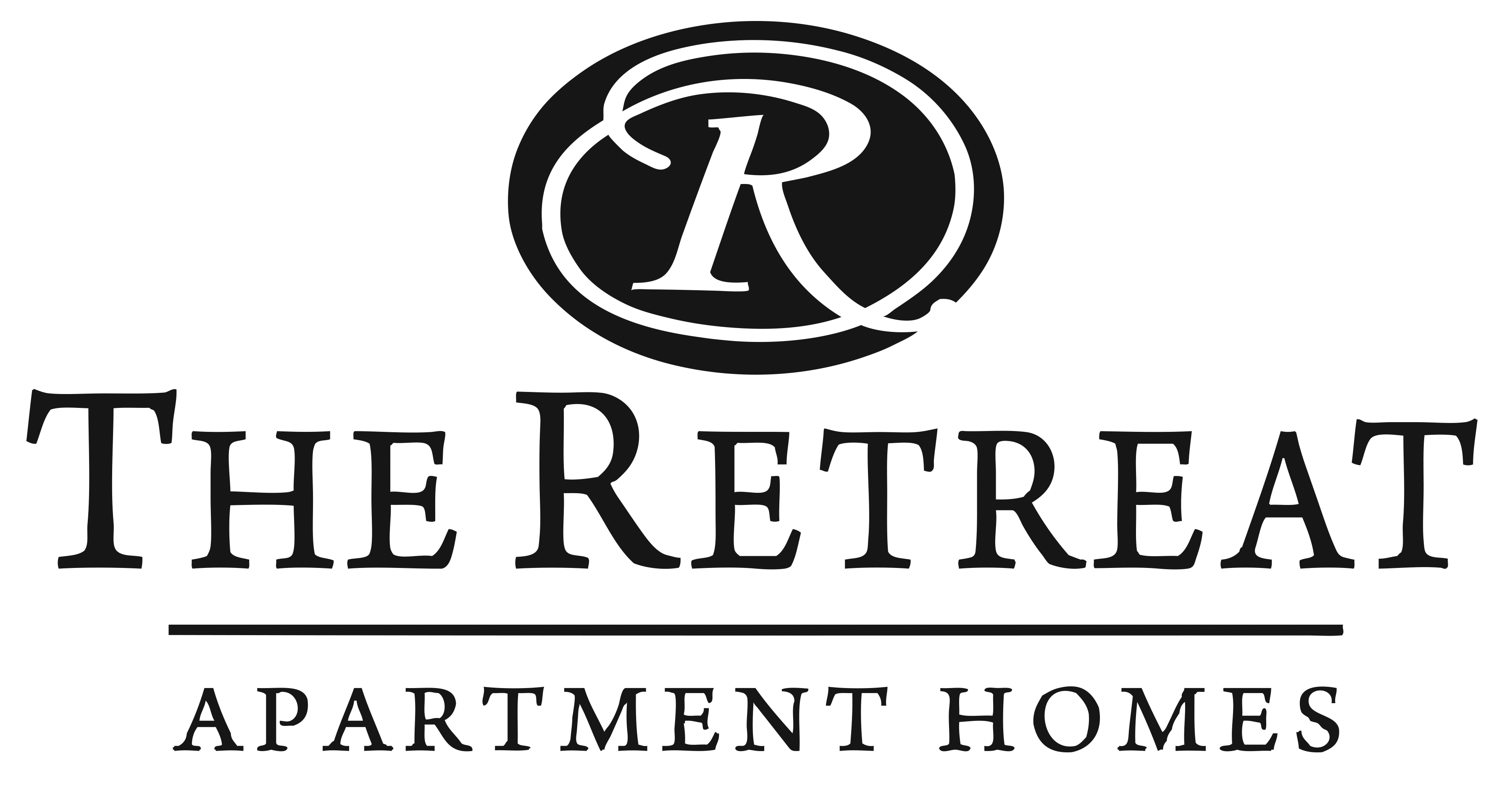 The logo of The Retreat Apartment Homes.