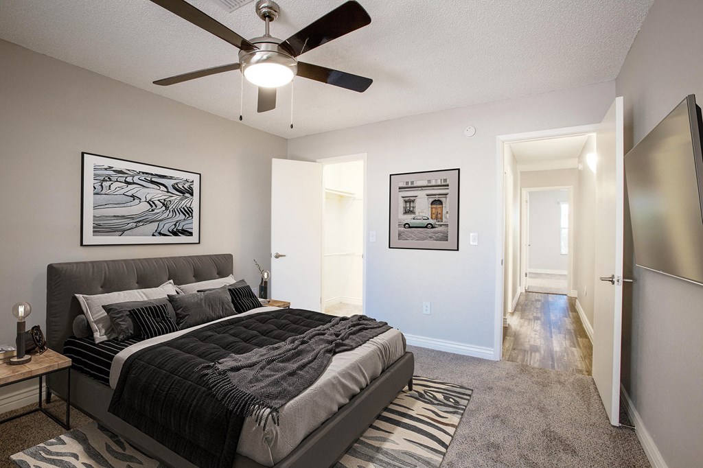 Second bedroom at Orange Tree Village Apartments