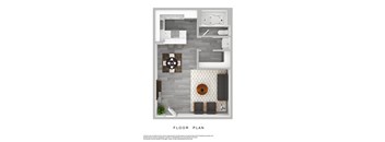 Studio Floorplan at Avani North Tucson Apartments