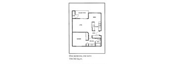 1 Bedroom Floor Plan