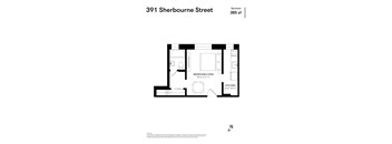 1 bed 1 bath A at 391 Sherbourne Apartments, Ontario
