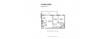 a typical floor plan of a 70 park street condo