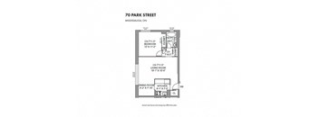 the floor plan of 70 park street on