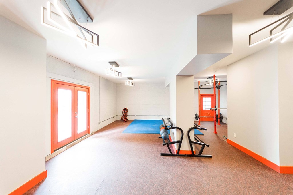 Fitness Center With Yoga/Stretch Area at Encore 99, East Haven