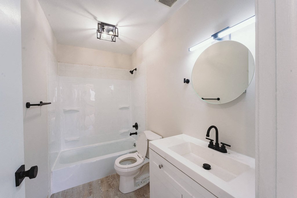 Bathroom With Bathtub at Five High, West Hartford, CT, 06119