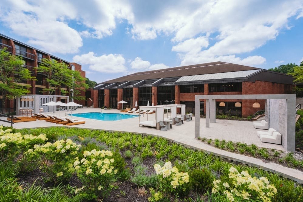 a rendering of the pool and spa at the hotel del coronado