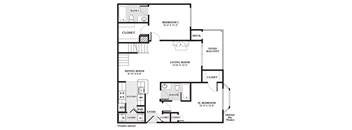 Davenport- Floor Plan at Ardenwood Apartments, Connecticut, 06473
