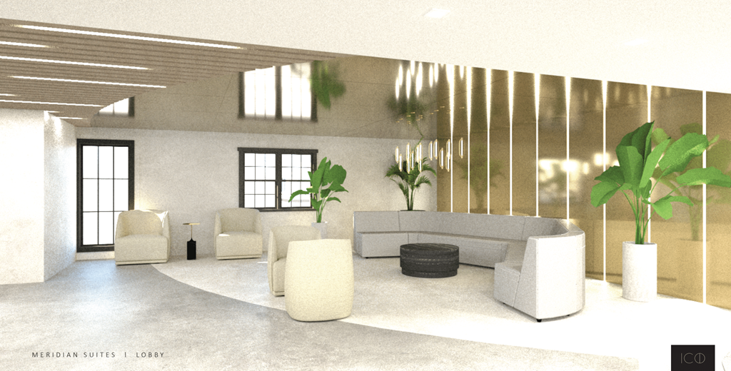a rendering of the lobby