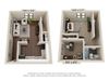 Retro 1 Bed 1 Bath Townhouse + Den Renovated