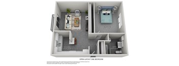 One Bed Open Layout