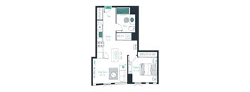 a drawing of a floor plan of a house