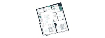 a blueprint of a floor plan of a house