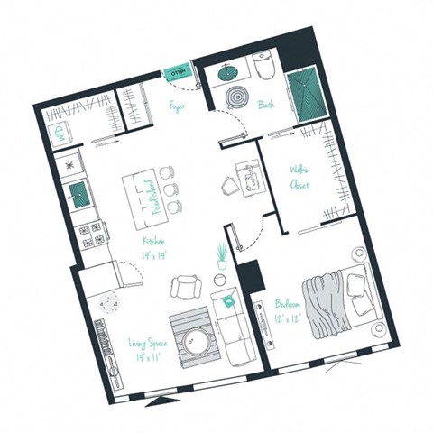 a blueprint of a floor plan of a house