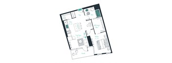 a floor plan of a small apartment
