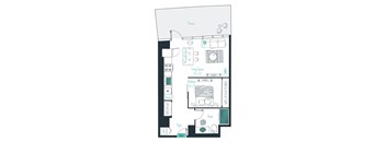 floor plan of a convertible apartment