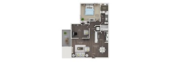aurion floor plan  1 bedroom with 2 baths  1190 square feet