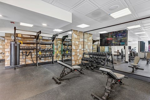 the gym at the house